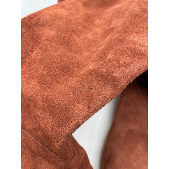 Anthropologie KMB Robin Flat High Boots 37 Round Toe Slip-On - Picture 11 of 12